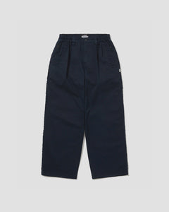 Baggy Wide-Leg Pants - Navy